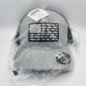 Columbia PFG Fish Flag™ Mesh Ball Cap Size XL/XXL NWT Gray Black Fishing